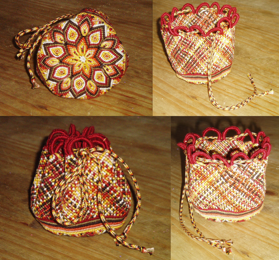 Macrame pouch by thecityofmetris