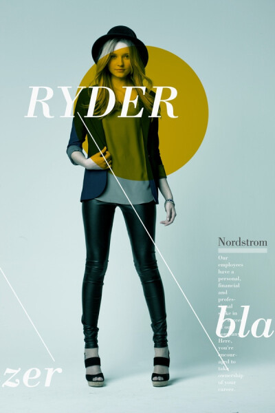 NordStrom Posters (business class) by Matthew Metz, via Behance