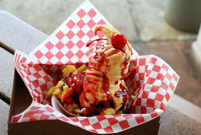 冰淇淋君，请你到碗里来，立刻马上 -小清新图片