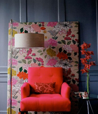 plywood covered in vintage fabric