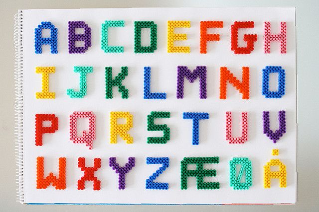 Perler alphabet