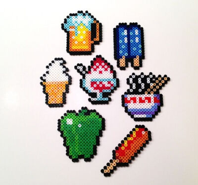 Food perler beads