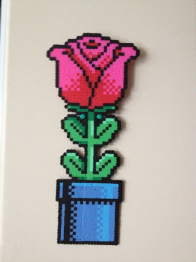 Rose perler bead sprite