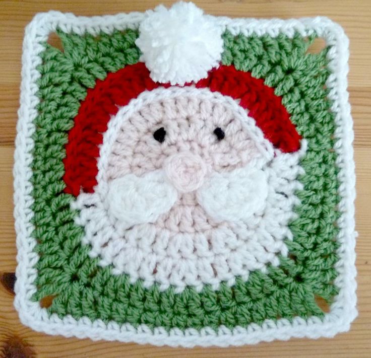 Santa Claus Afghan Square