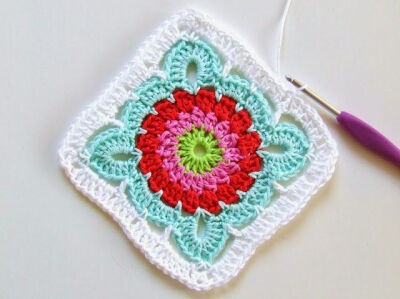 HaakKamer7: granny square pattern