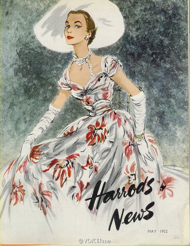 透过Harrods明信片看时装史