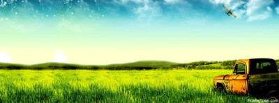 Green Landscape Facebook Timeline Cover