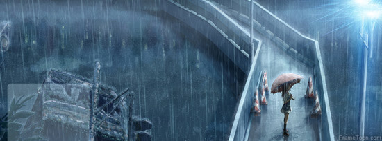 Anime Girl On The Bridge Facebook Timeline Cover