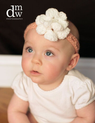 crochet baby headband