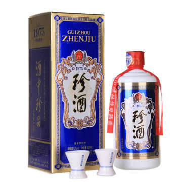  聚名酒 珍酒1975 普通珍酒53度500ml 名酒 酱香型白酒 酒中珍品,酱香突出,五年以上基酒酿制,正品保证,假一赔十,两瓶赠送一个原厂精美礼品袋，满100元包邮，偏远地区除外。