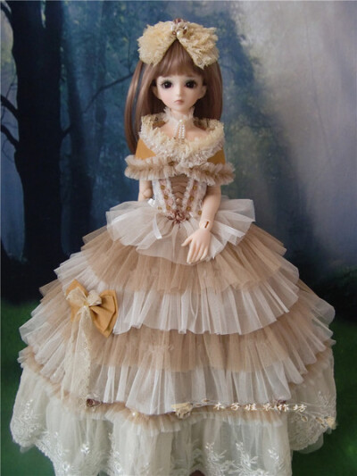 BJD/SD/1/31/4娃娃/娃衣/秋洋装/婚纱礼服套装宫廷装【完售展示】