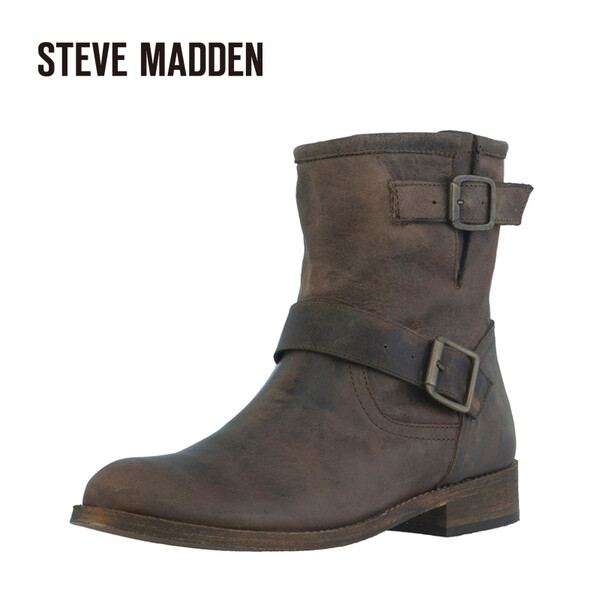 Steve Madden/思美登 做旧款低跟短靴 SWTAKERR