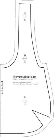 free reversible bag pattern #sewing