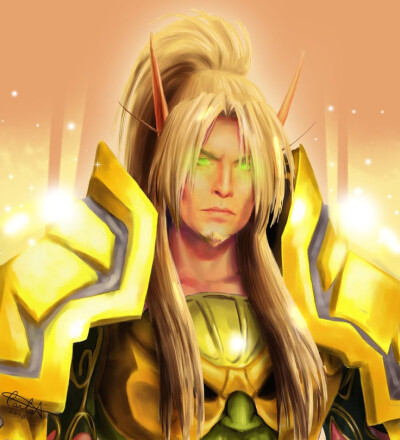 Very amazing Blood Elf Paladin fan-art! 血精灵帕拉丁