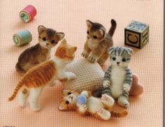 羊毛毡❤--Needle felting cats