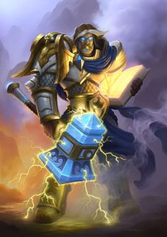 Uther the Lightbringer - Characters &amp;amp; Art - Hearthstone: Heroes of Warcraft 光明使者乌瑟尔 Uther Lightbringer