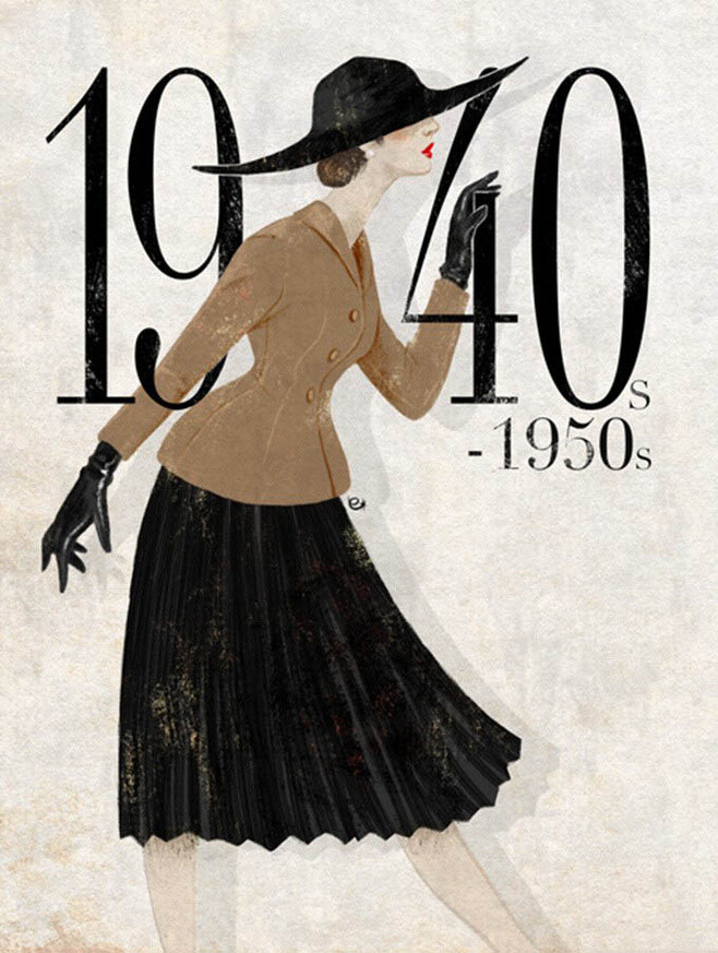 1940S-1950S 时尚插画