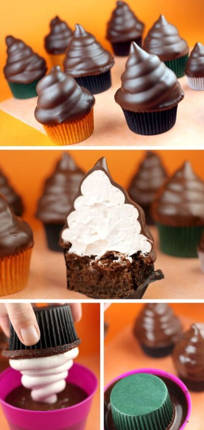 Chocolate dipped cupcake recipe!