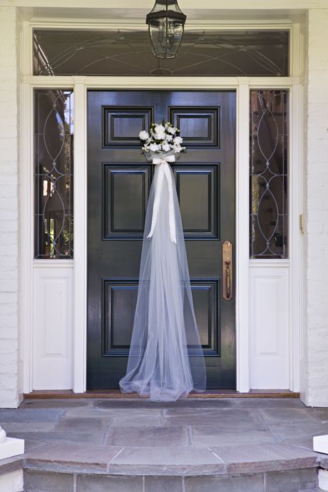 Front door for a Bridal Shower - so cute!