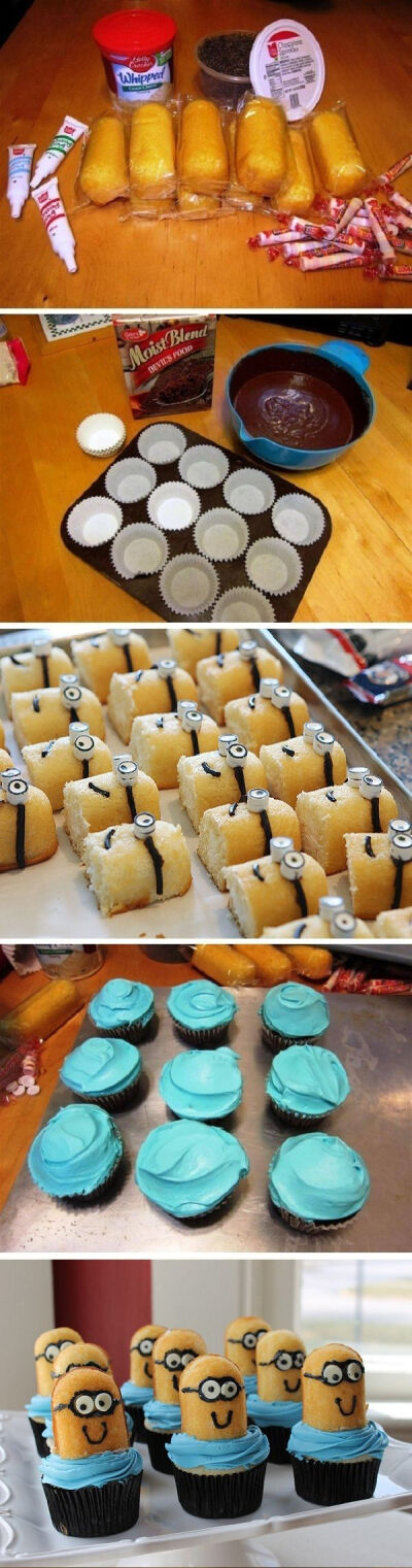 How to Make Despicable Me Minion Cupcakes Twinkie Edition - Cupcakepedia