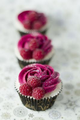 Raspberry Champagne Cupcakes