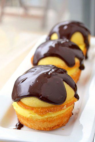 Boston Creme Cupcakes