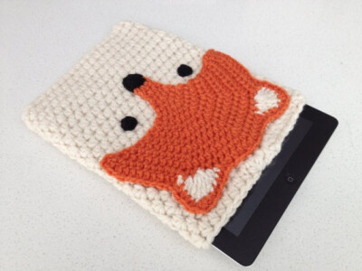 Crochet Fox IPad Case. , via Etsy.