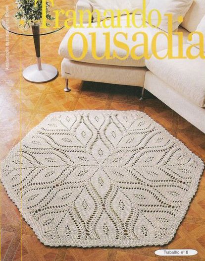 CROCHET PATTERN rug with chart