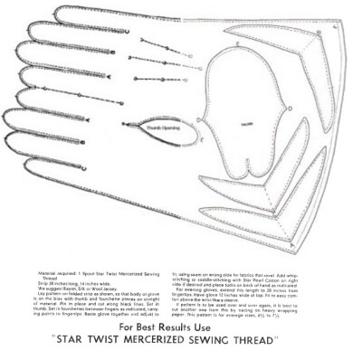 vintage Glove pattern!