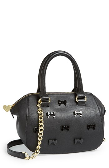 Betsey Johnson Faux Leather Crossbody Satchel