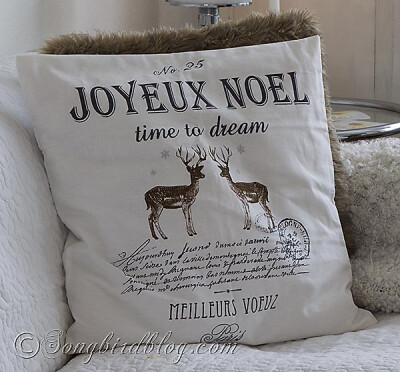 living room Christmas decor pillows