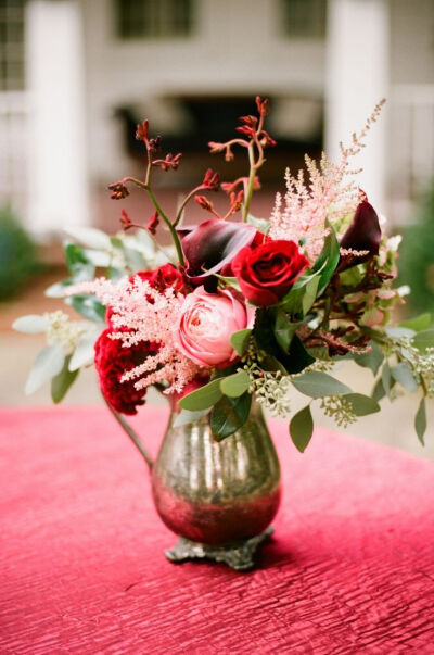 ♆ Blissful Bouquets ♆ gorgeous wedding bouquets, flower arrangements &amp;amp; floral centerpieces - Vintage Silver Centerpiece | SMP