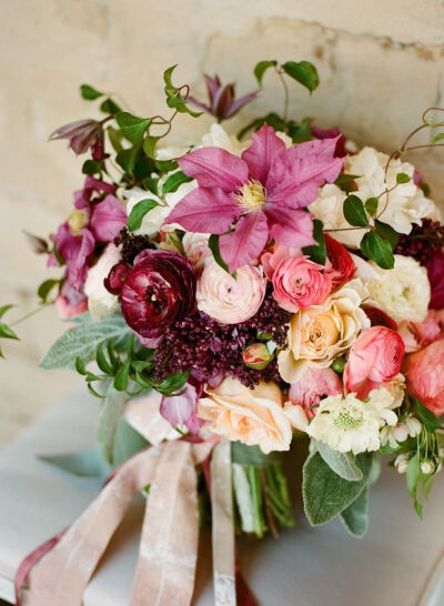 ♆ Blissful Bouquets ♆ gorgeous wedding bouquets, flower arrangements &amp;amp; floral centerpieces - wedding flowers with clematis