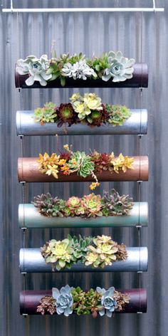 Cool DIY Indoor-Outdoor Modular Cylinder Planters
