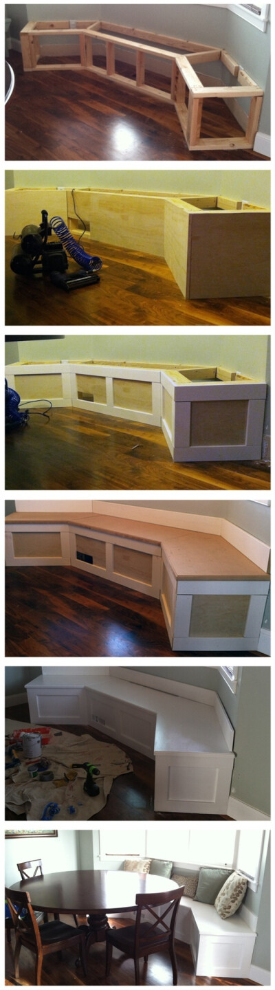 DIY Built-in Banquette.