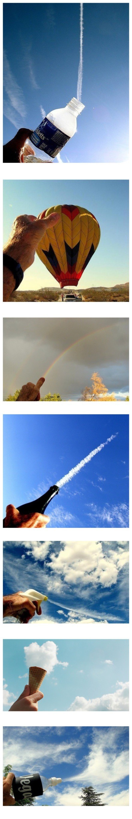 天空的创意摄影没有ps全凭摄影师利用天空的云朵创意发挥转