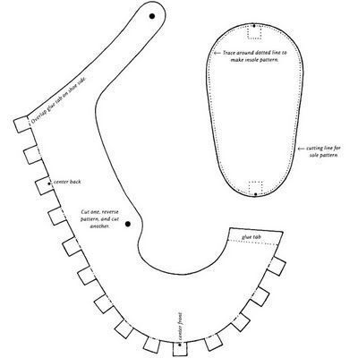 shoe pattern 18 inch doll