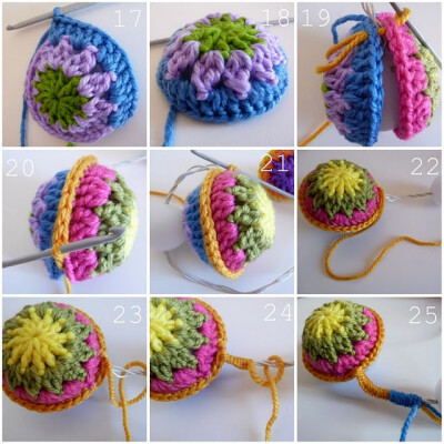 Granny square spheres