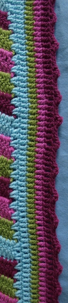 crochet blanket edging