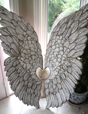 Large Angel Wings  Hand Crafted and Sculpted by solamar7 on Etsy