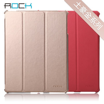 来源：Rock洛克 苹果iPad4超薄保护套 iPad2/3土豪金智能休眠保护壳新款…