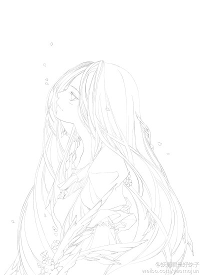 重画你妹妹~！！！重画3次线稿了~！！QAQ