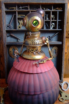Steampunk automaton toy