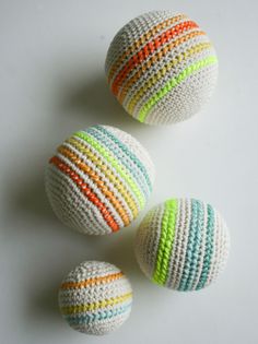 Whit's Knits: Crocheted?Balls - free pattern at The Purl Bee