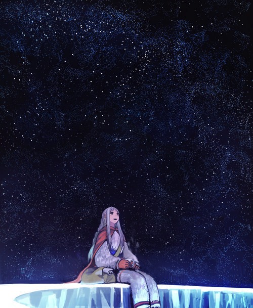 蓝色调插画图片