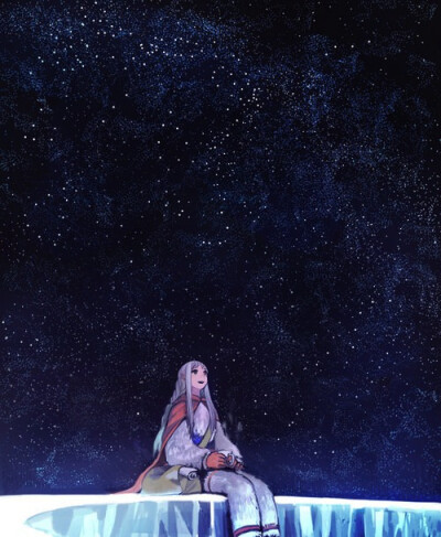 蓝色调插画图片