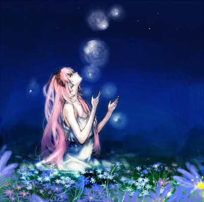 蓝色调插画图片