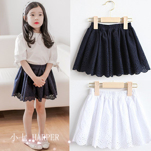 HARPER2014夏款韩国童装亲子装母女装精致镂空半身裙短裙