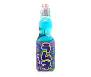 日本原装进口饮料哈达波子汽水弹珠汽水蓝莓味ml