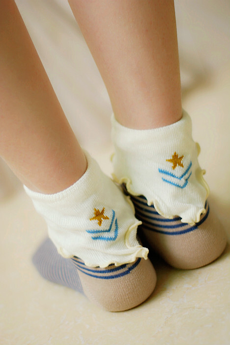 日本美少女战士水手服海军风勋章木耳卷边糖果短袜堆堆袜